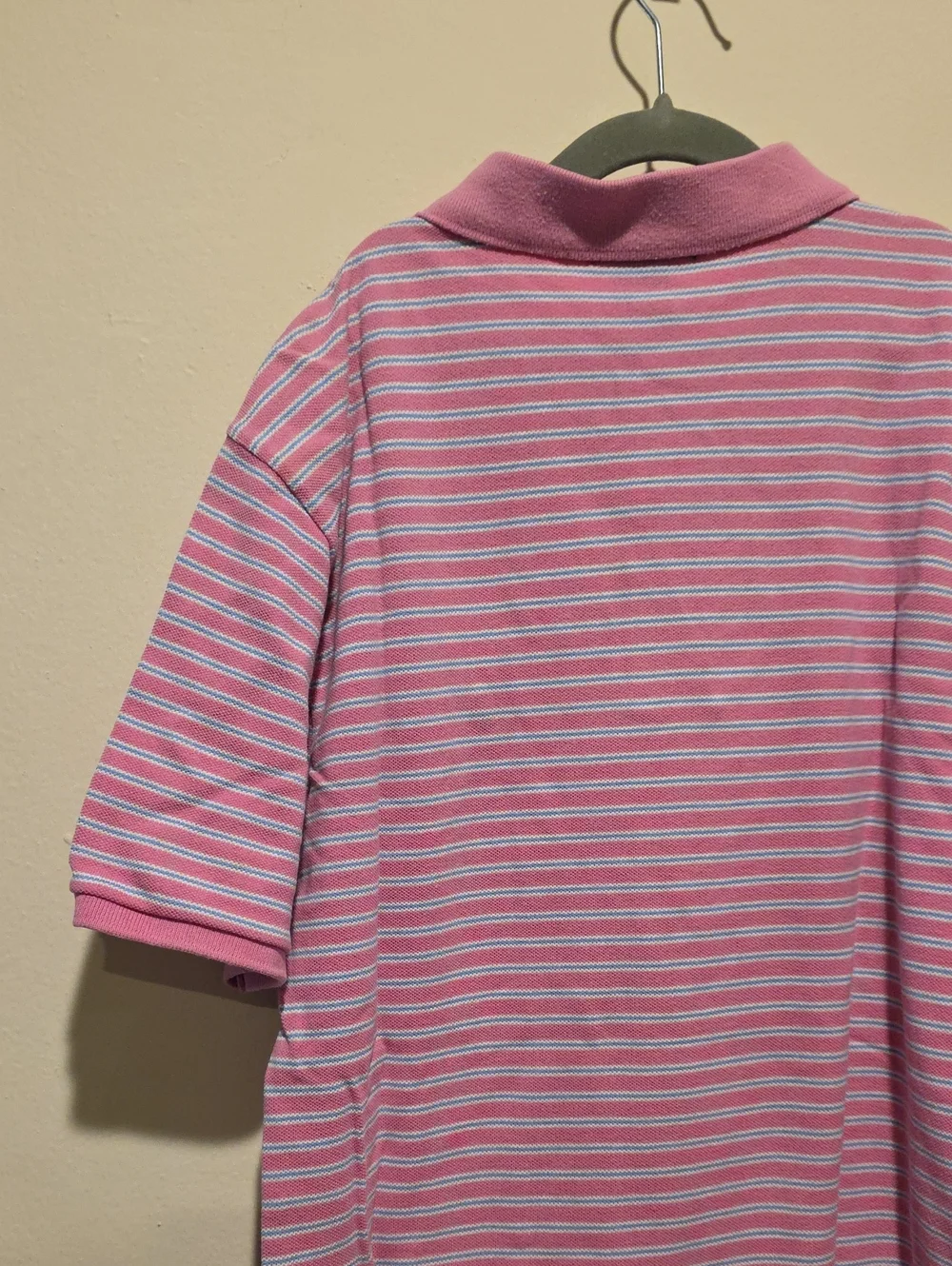 Polo Ralph Lauren Pink Striped Polo Shirt Xl 18